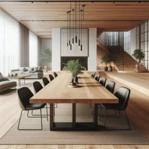 table sur mesure en chêne