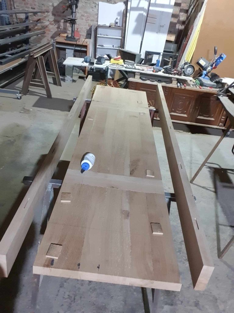 fabrication simultanée tables sur mesure