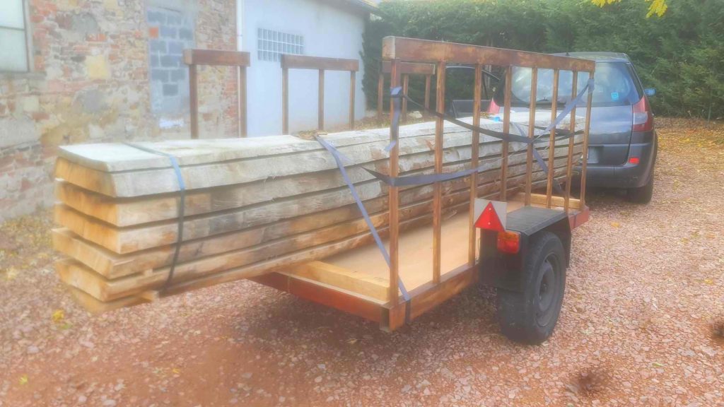 fabrication simultanée de 3 tables sur mesure