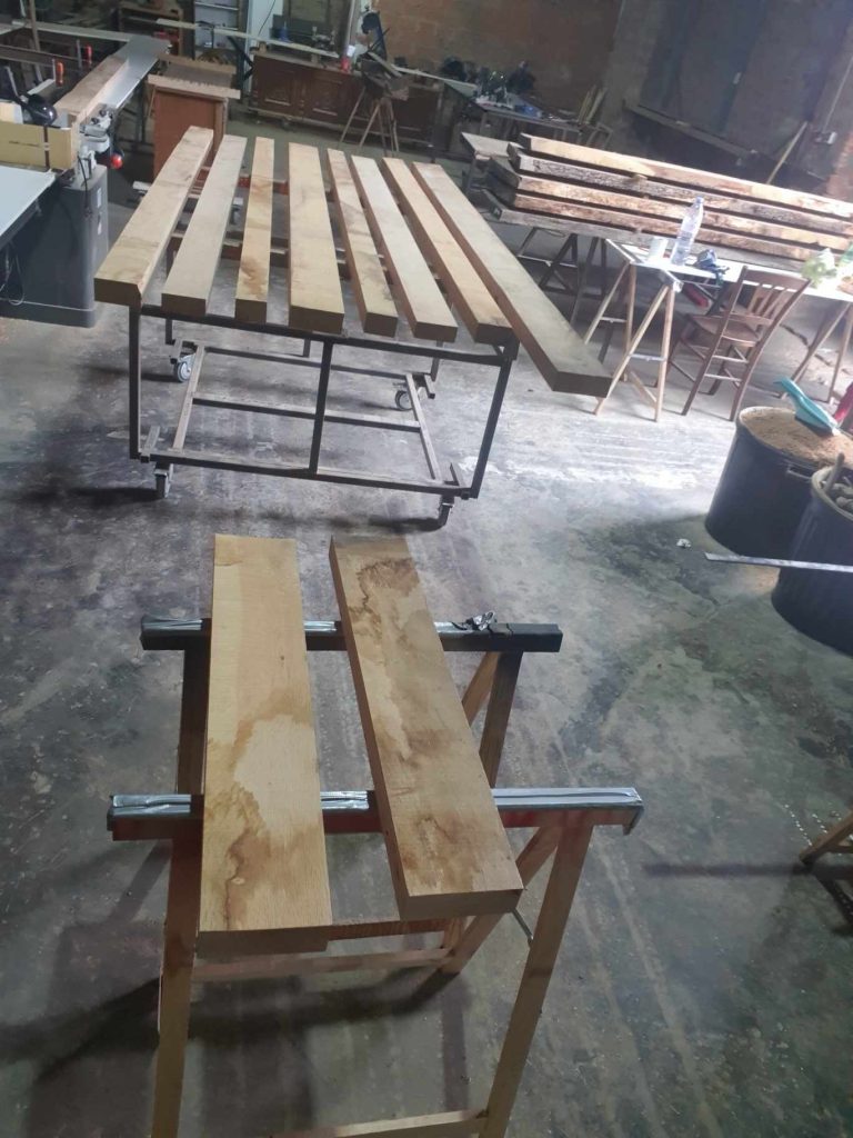 table en bois sur mesure Paris