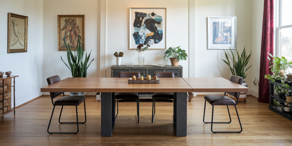 table sur mesure avec rallonge décoration intérieur